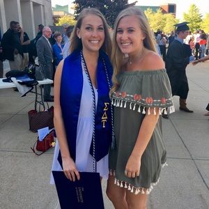 Off the Shoulder Tassel Dress